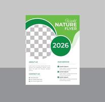 Protect the World Nature Flyer template vector