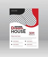 Build Dream House Flyer template for construction Company vector