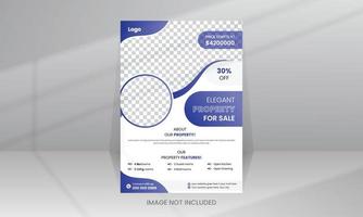 Modern Home Sale Flyer template vector