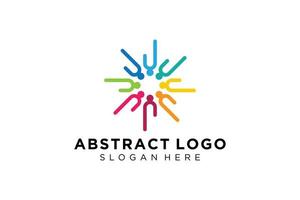 Vector abstract people and family logo collection,people icons, health logo template, care symbol.