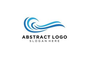 Abstract water wave splash logo symbol and icon design. vector