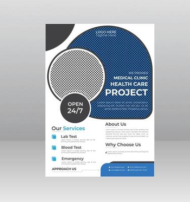 Healthcare Medical Flyer template with Photo Space