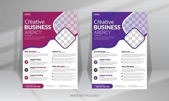 Corporate modern business flyer template vector