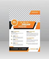 Build Dream House Flyer template for construction Company vector