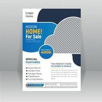 Home Sale Professional Flyer for Real Estate Agency vector