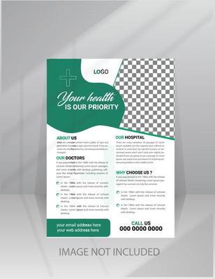 Healthcare Medical Flyer template with Photo Space