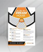 Build Dream House Flyer template for construction Company