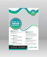 Build Dream House Flyer template for construction Company vector