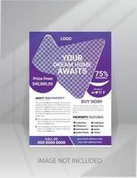 Modern Home Sale Flyer template vector