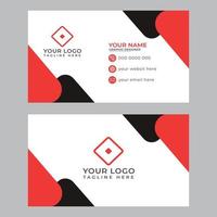 Professional business card template vector