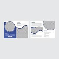 Bifold 4 page brochure template vector