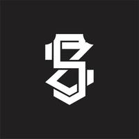 SZ Logo monogram design template vector
