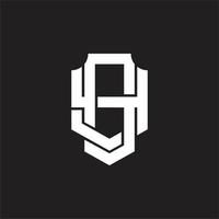 GY Logo monogram design template vector