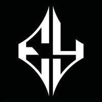 EY Logo monogram with diamond shape design template vector