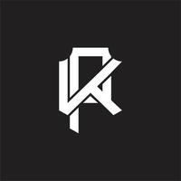 PK Logo monogram design template vector