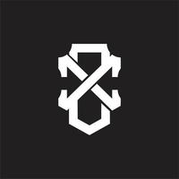 ZX Logo monogram design template vector