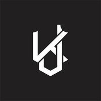 JK Logo monogram design template vector