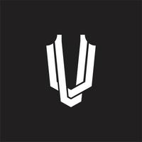 plantilla de diseño de monograma de logotipo vv vector