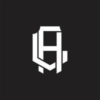 AL Logo monogram design template vector