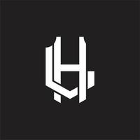 HL Logo monogram design template vector