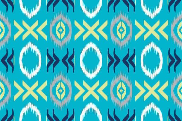 Ethnic ikat triangle batik textile seamless pattern digital vector design for Print saree Kurti Borneo Fabric border brush symbols swatches cotton