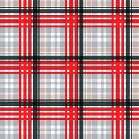 Check Tartan Pattern Seamless Textile es una tela estampada que consta de bandas entrecruzadas, horizontales y verticales en varios colores. los tartanes se consideran un icono cultural de Escocia. vector