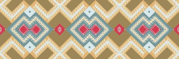 Tribal ethnic pattern. traditional patterned old saree dress design It is a pattern created by combining geometric shapes. Design for print. Using in the fashion industry. vector