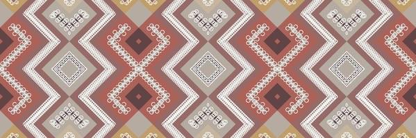 Ethnic Aztec Ikat Seamless Pattern Textile ikat damask seamless pattern digital vector design for Print saree Kurti Borneo Fabric Aztec brush symbols swatches designer
