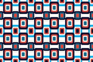 Mosaic Modern geometrical shapes seamless pattern It consists of a polyhedron such as a circle square triangle Used in the textile industry, fabric pattern, paper, wallpaper, book cover vector