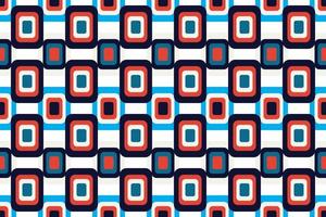 Mosaic Modern geometrical shapes seamless pattern It consists of a polyhedron such as a circle square triangle Used in the textile industry, fabric pattern, paper, wallpaper, book cover vector