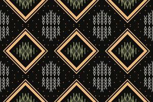 Ethnic Pattern vector. Ikat Seamless embroidery, traditional patterned vector It is a pattern created by combining geometric shapes. Design for print. Using in the fashion industry.