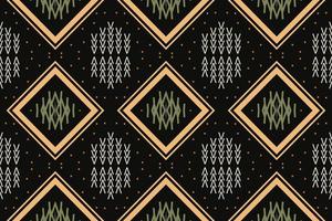 Ethnic Pattern vector. Ikat Seamless embroidery, traditional patterned vector It is a pattern created by combining geometric shapes. Design for print. Using in the fashion industry.