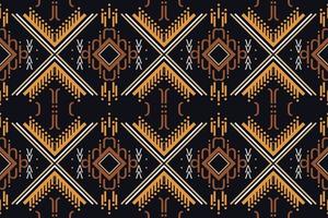 ikat patrón sin costuras ikat raya batik textil patrón sin costuras diseño de vector digital para imprimir sari kurti borde de tela símbolos de pincel muestras de algodón