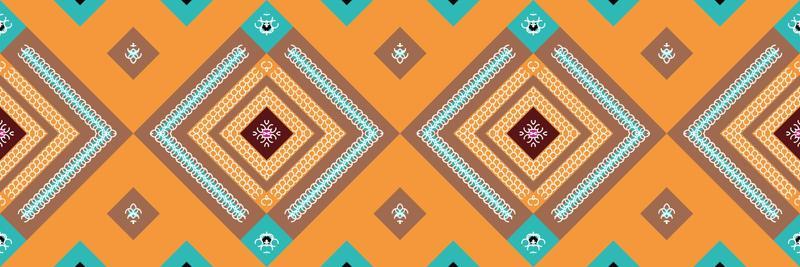 Ethnic Aztec Ikat Seamless Pattern Textile ikat frame seamless pattern digital vector design for Print saree Kurti Borneo Fabric Aztec brush symbols swatches cotton