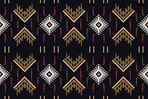 Ikat Seamless Pattern  ikat triangle batik textile seamless pattern digital vector design for Print saree Kurti Borneo Fabric border brush symbols swatches designer
