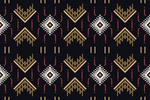 ikat patrón sin costuras ikat triángulo batik textil patrón sin costuras diseño de vector digital para imprimir sari kurti borde de tela símbolos de pincel muestras diseñador