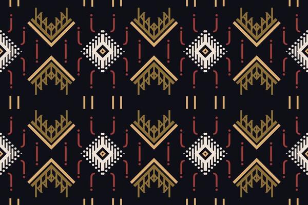 Ikat Seamless Pattern  ikat triangle batik textile seamless pattern digital vector design for Print saree Kurti Borneo Fabric border brush symbols swatches designer