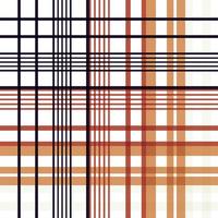 check plaid pattern fabric design texture is made with alternating bands of coloured pre dyed threads woven as both warp and weft at right angles to each other. vector