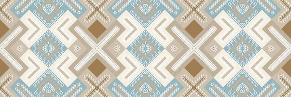 Ikat Seamless Pattern  ikat stripe batik textile seamless pattern digital vector design for Print saree Kurti Borneo Fabric border brush symbols swatches stylish