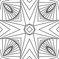 3D mesh geometric shapes Vector Twisted Curved Stripe Modern Trendy Illustration of black white background. pattern,