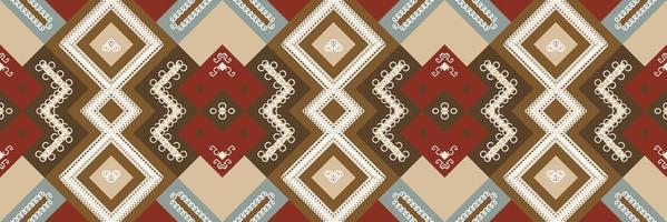 patrón sin costuras ikat rayas ikat batik textil patrón sin costuras diseño de vector digital para imprimir saree kurti borde de tela símbolos de pincel muestras de algodón