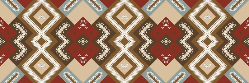 Ikat Seamless Pattern  ikat stripes batik textile seamless pattern digital vector design for Print saree Kurti Borneo Fabric border brush symbols swatches cotton