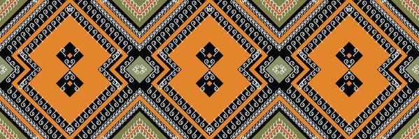 ikat patrón sin costuras ikat triángulo batik textil patrón sin costuras diseño de vector digital para imprimir sari kurti borde de tela símbolos de pincel muestras ropa de fiesta