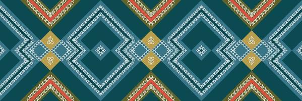 Ethnic pattern design of the Philippines. traditional patterned wallpaper It is a pattern created by combining geometric shapes. Design for print. Using in the fashion industry. vector