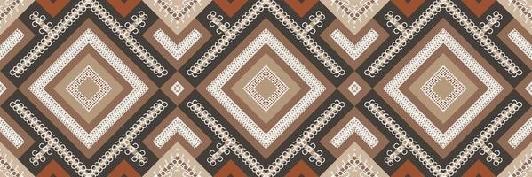 Ethnic Aztec Ikat Seamless Pattern Textile ikat design seamless pattern digital vector design for Print saree Kurti Borneo Fabric Aztec brush symbols swatches party wear