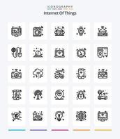 Creative Internet Of Things 25 OutLine icon pack  Such As wifi. internet of things. home. internet. tree vector