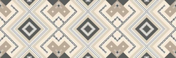 Ethnic Aztec Ikat Seamless Pattern Textile ikat design seamless pattern digital vector design for Print saree Kurti Borneo Fabric Aztec brush symbols swatches cotton
