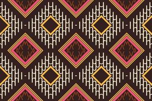 étnico azteca ikat patrón sin costuras textil ikat fondo de patrones sin fisuras diseño de vector digital para imprimir saree kurti tela de borneo azteca pincel símbolos muestras ropa de fiesta