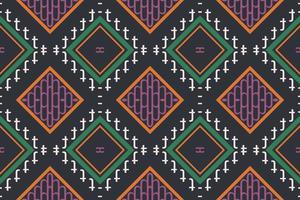 Ethnic Aztec Ikat Seamless Pattern Textile ikat background seamless pattern digital vector design for Print saree Kurti Borneo Fabric Aztec brush symbols swatches designer