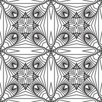 Monochrome Seamless 3D Stripe Pattern Vector Twisted Curved Stripe Modern Trendy Illustration of black white background. pattern,